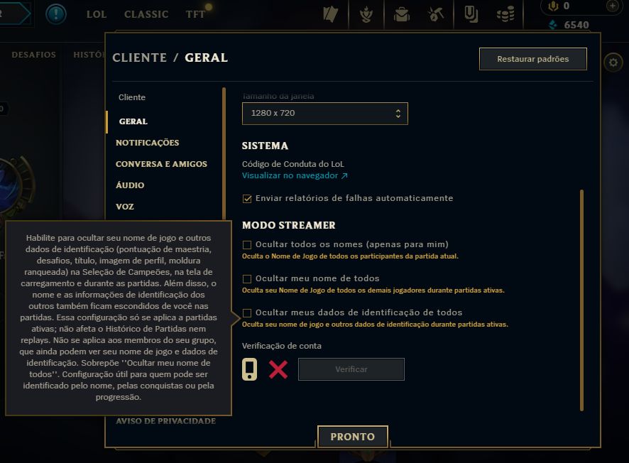 Conta de lol lv 40 c/9 skins