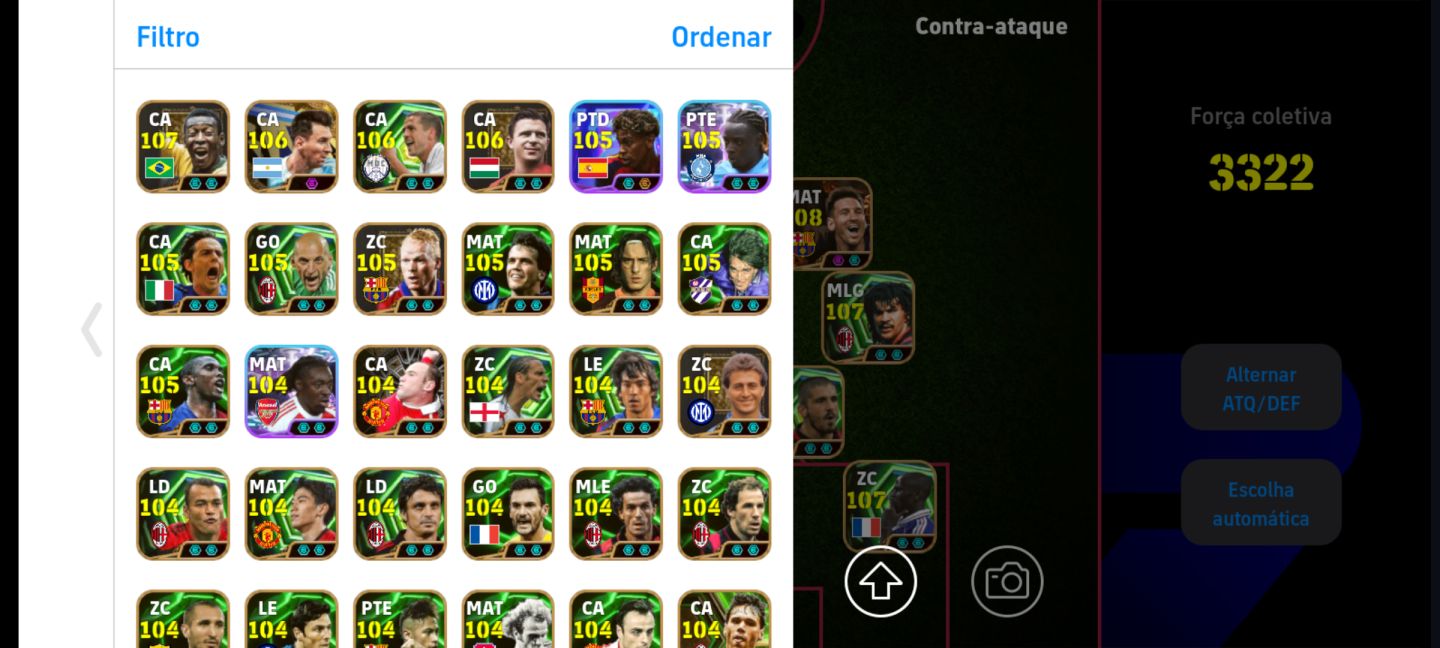 Conta efootbal mobile rara