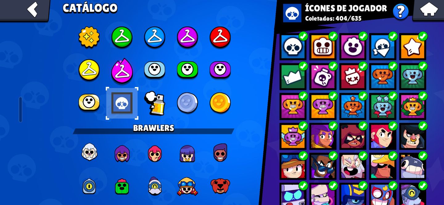Conta Brawl Stars 84.492 Troféus + 300 Gemas + 63k Ouro + 4.500 Bling