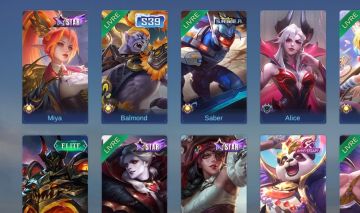 Conta mobile legends ful emblemas e 13o herous e skis