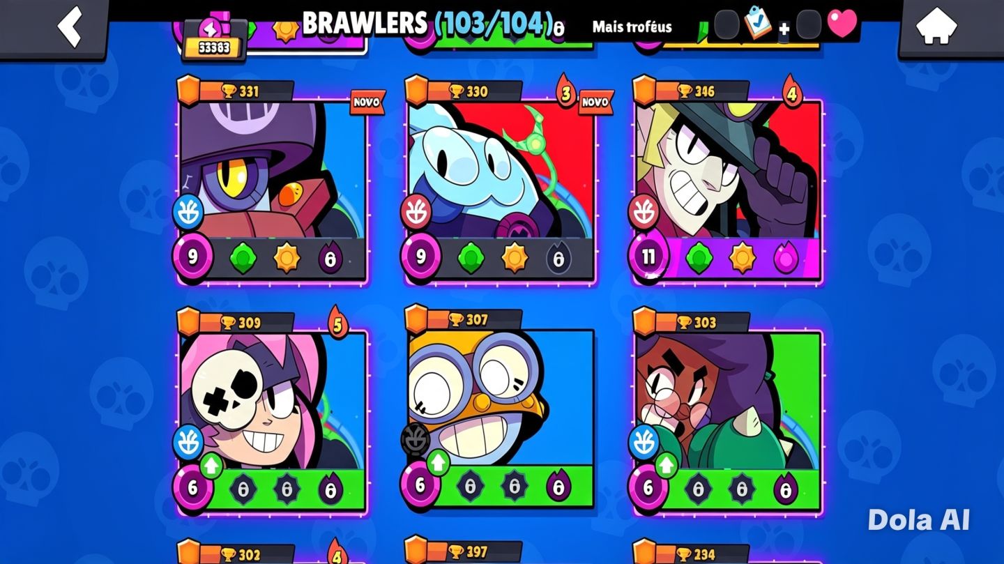 Conta Brawl Stars | Skin B800 Bull + Passe Lola Raros! 33k Troféus