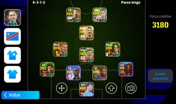Conta eFootball- Messi 110 (Copa) + Hazard 109 + Totti 105+ Aguero 105 + Suárez