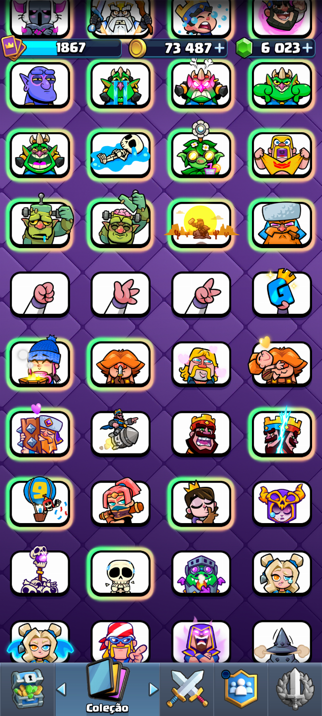 CONTA DE CLASH ROYALE FULL LEVEL 16