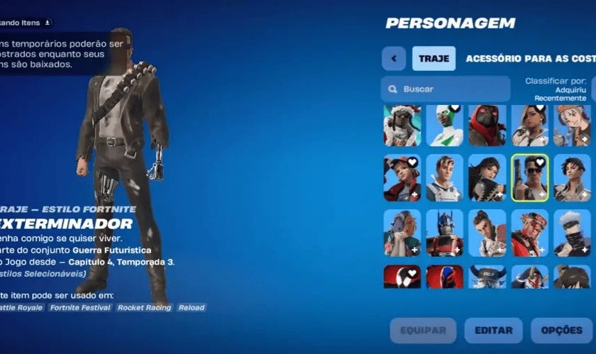 CONTA COM 58 SKINS (SKIN EXTERMINADOR, PICARETA GALIO GÉLIDO, SATORU GOJO)