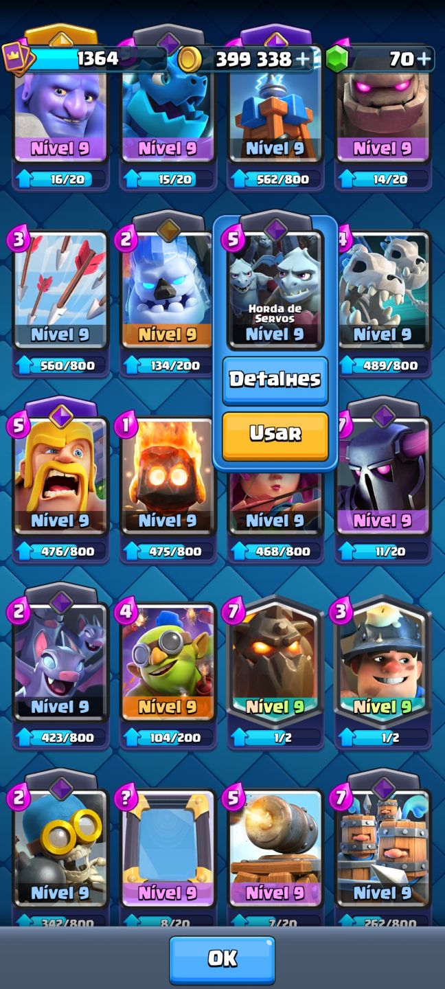 CONTA 10K TROFÉUS [TODAS AS CARTAS] CLASH ROYALE