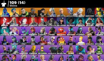 CONTA FORTNITE / +100 SKINS COM NIVEL ALTO