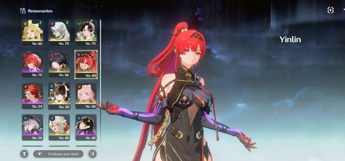 Wuthering Waves | 7 Personagens 5 + 2 Armas 5 nível 48