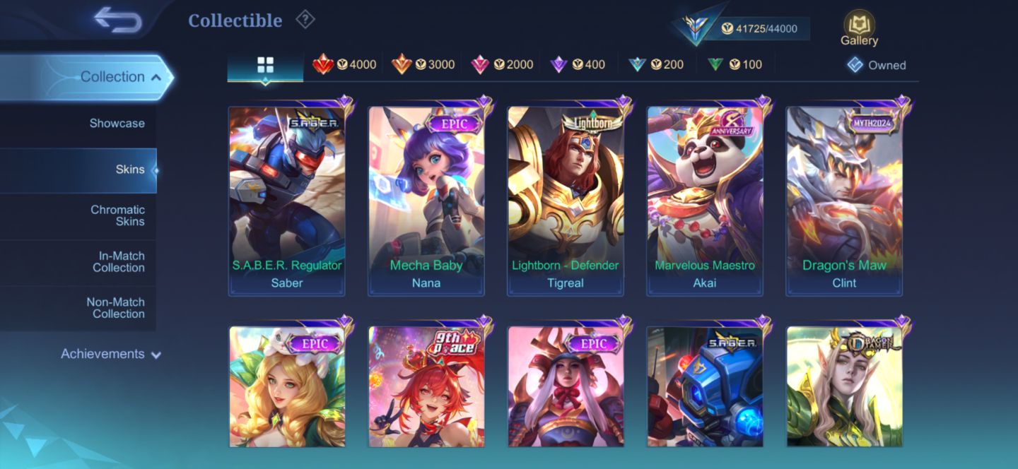 Conta mobile legends