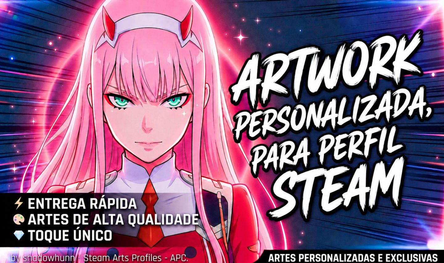 ARTWORK PERSONALIZADA PARA PERFIL STEAM