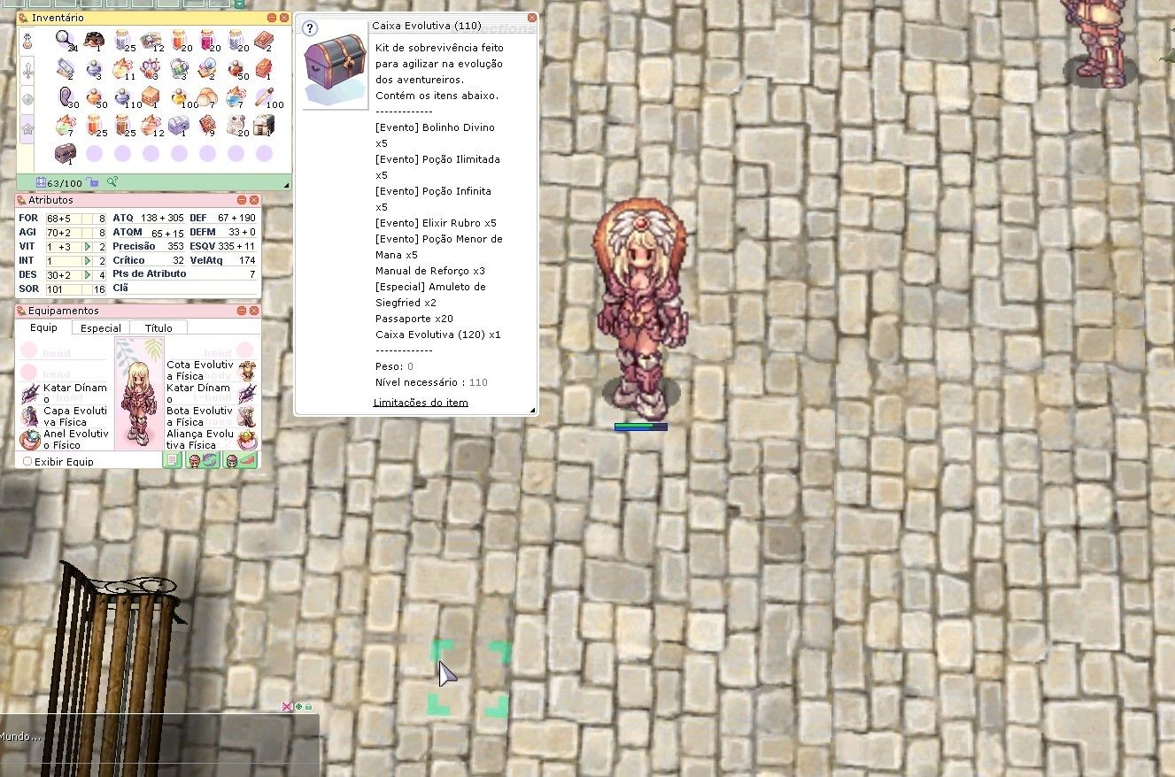 Conta Sicário / Sinix / Assasino LV 103 RAGNAROK LATAM C/ CX EVOLUTIVA + CONSUMÍ
