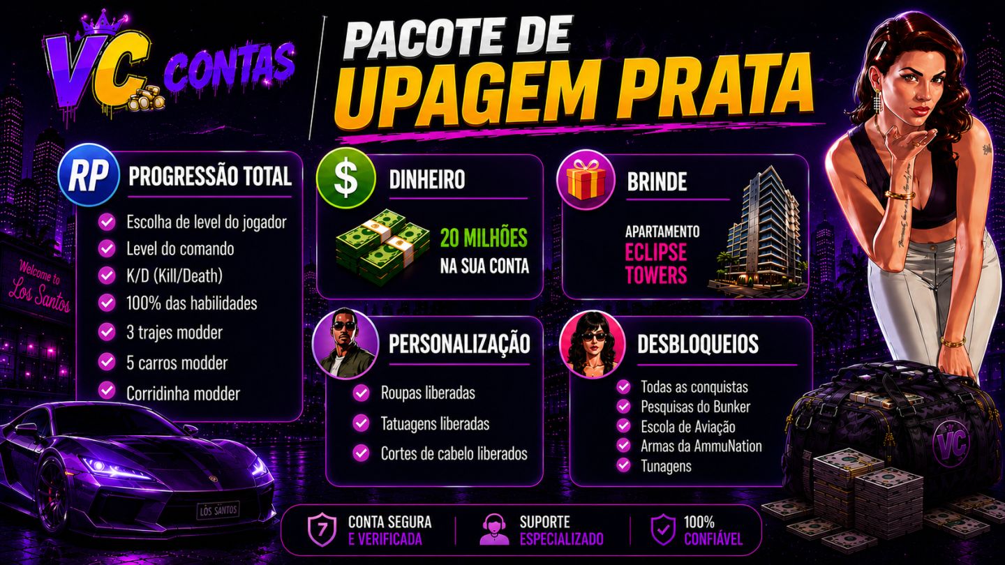 [Up de contas] Pacotes de Dinheiro Gta Online | + Brindes