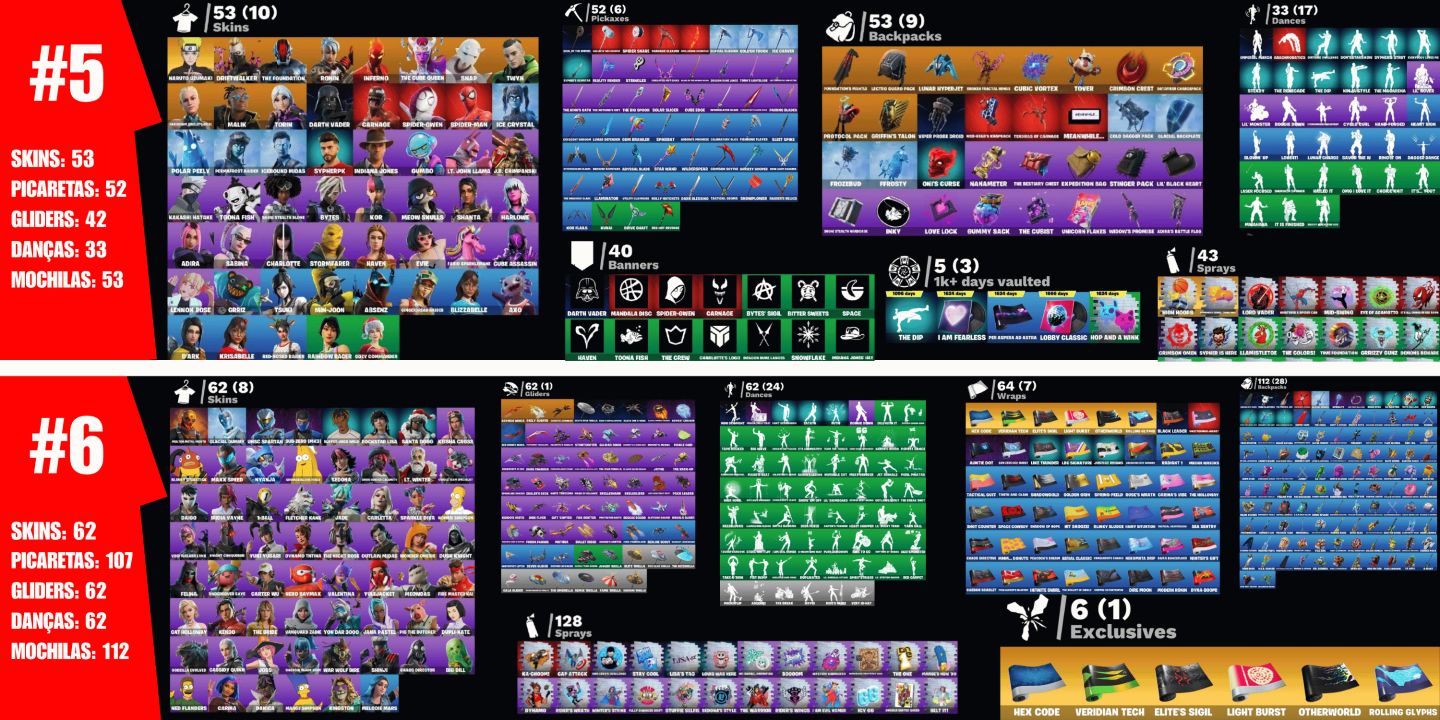 (MENOR PREÇO!) CONTAS DE FORTNITE COM SKINS | ENTREGA AUTOMÁTICA! | FULL ACESSO!