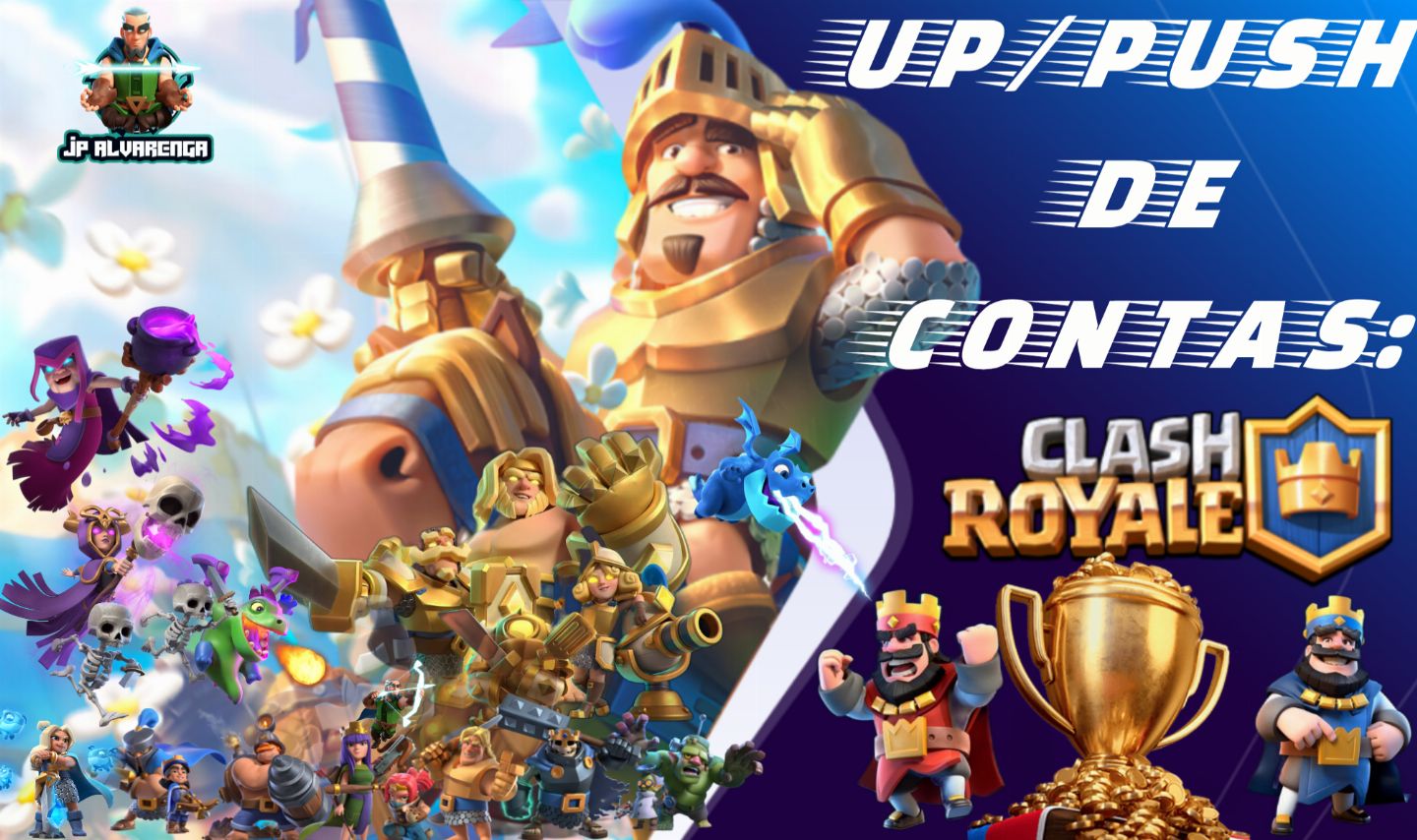 UP/PUSH CONTAS CLASH ROYALE! O MELHOR E MAIS BARATO SERVIÇO DE UP DE CONTAS C.R!