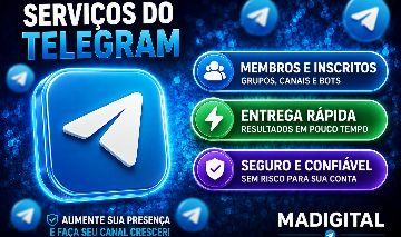 MEMBROS E REAÇÕES PARA TELEGRAM -MELHOR PREÇO