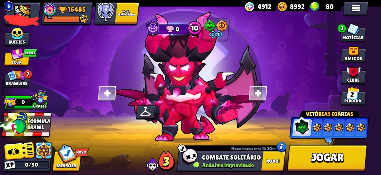 CONTA BRAWL STARS COM 16.485 TROFÉUS | 47 BRAWLERS | 80 GEMAS | 9K MOEDAS | ETC