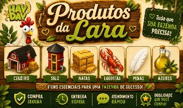 HAY DAY! O MELHOR PREÇO DISPARADO! ITENS DE EXPANSAO E PRODUÇÃO..