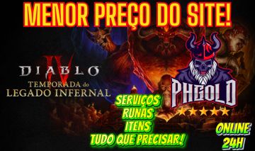 [MENOR PREÇO] DIABLO IV - D4 - LEGADO INFERNAL - ITENS - RUNAS - [TEMPORADA 15]