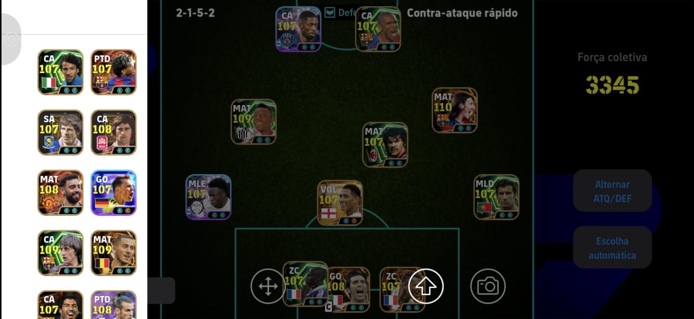 Efootbal conta top 3345 força