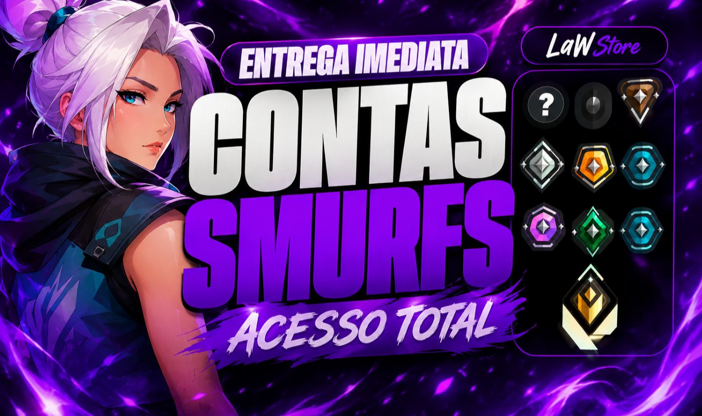 CONTAS PRONTAS PARA O COMPETITIVO | VERIFICADAS | VALORANT - ENTREGA AUTOMATICA