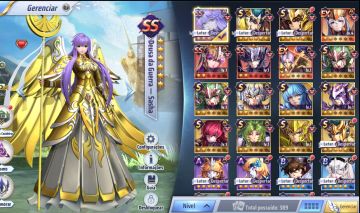 A151 CONTA TOP SASHA E SHURA DC e PVE FEITO - Saint Seiya Awakening SSA