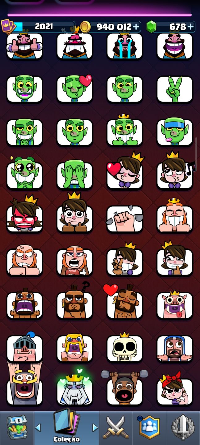 Conta Clash Royale bem encaminhada