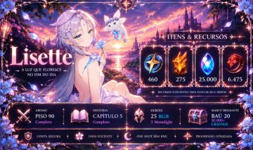 Epic Seven Conta Early Game com Lisette, ML Hwa e PvP Avançado