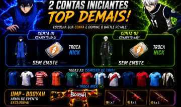 ISAG CONTA NVL 6 | NAGI NVL 6 | + TODAS CAMISAS DE TIMES + UMP BOOYAH