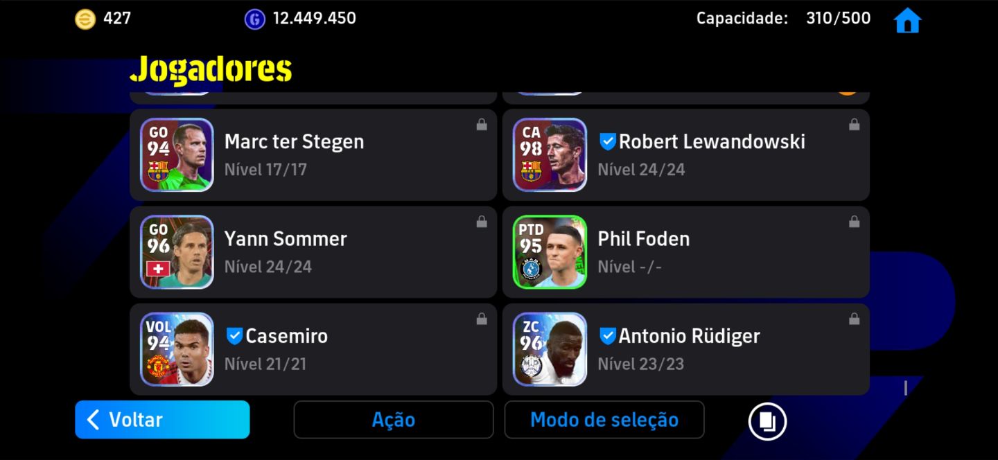 Conta Efootball Messi Raro 2014 + Rudiger ST Antigo + FC 3149