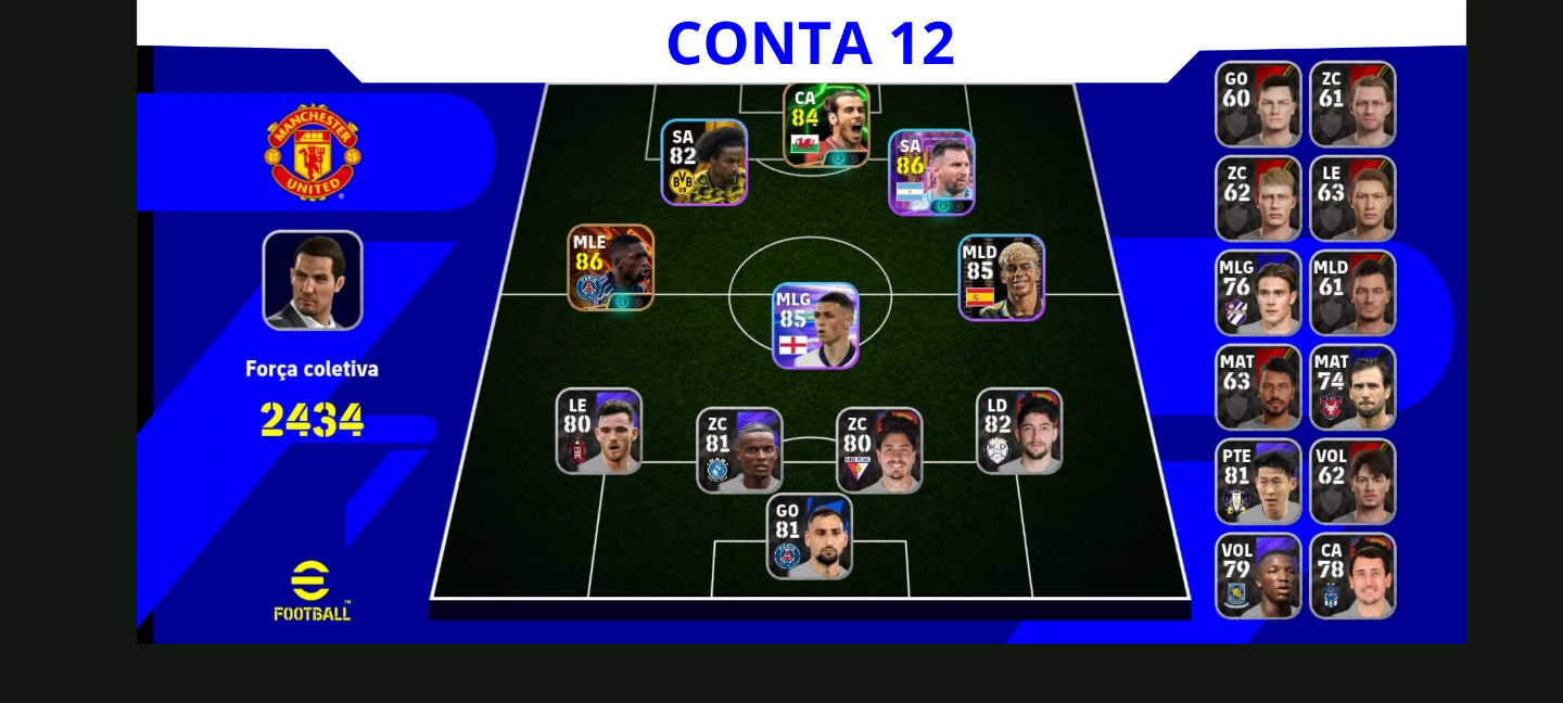 Contas Efootball Iniciais com Épicos/big Times Garantidos! Vol. 08