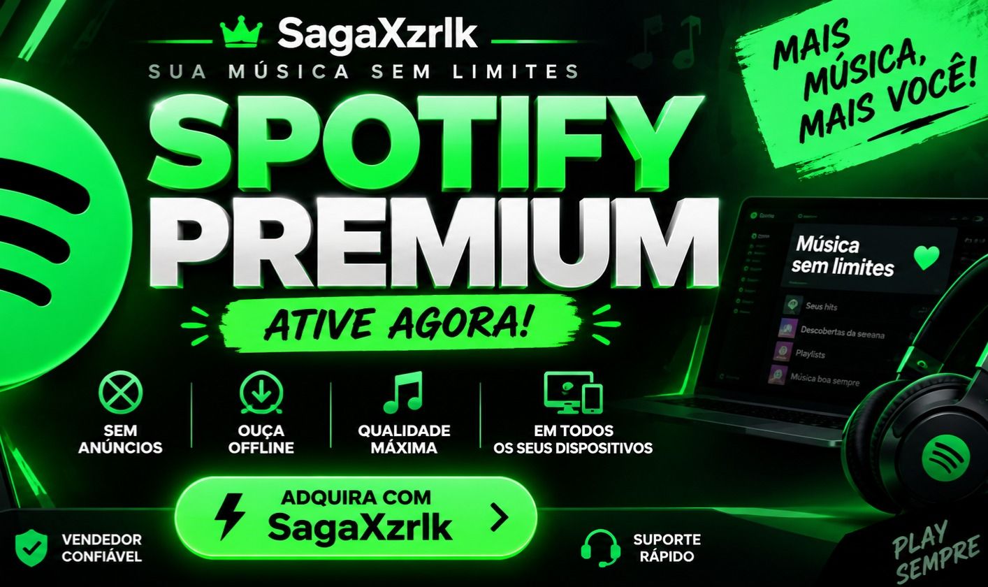 SPOTIFY PREMIUM 3 MESES CONTA INDIVIDUAL
