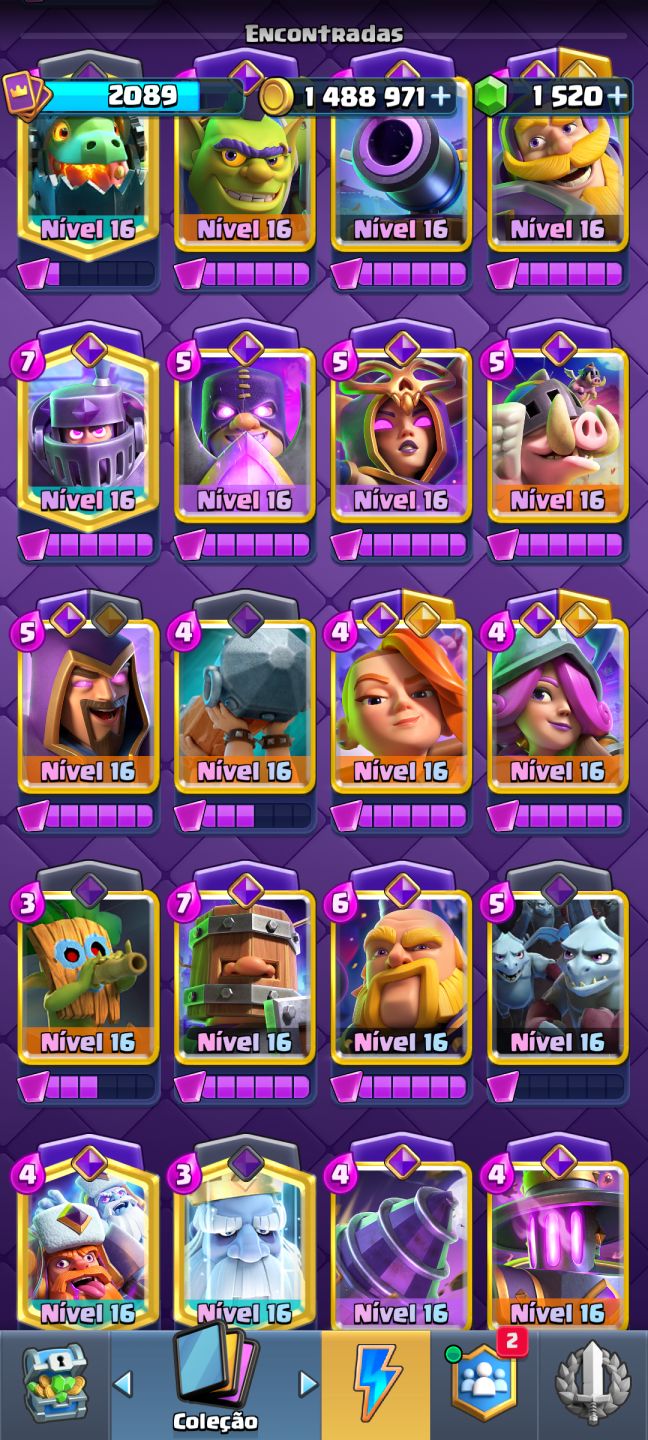 Conta de Clash Royale Upada