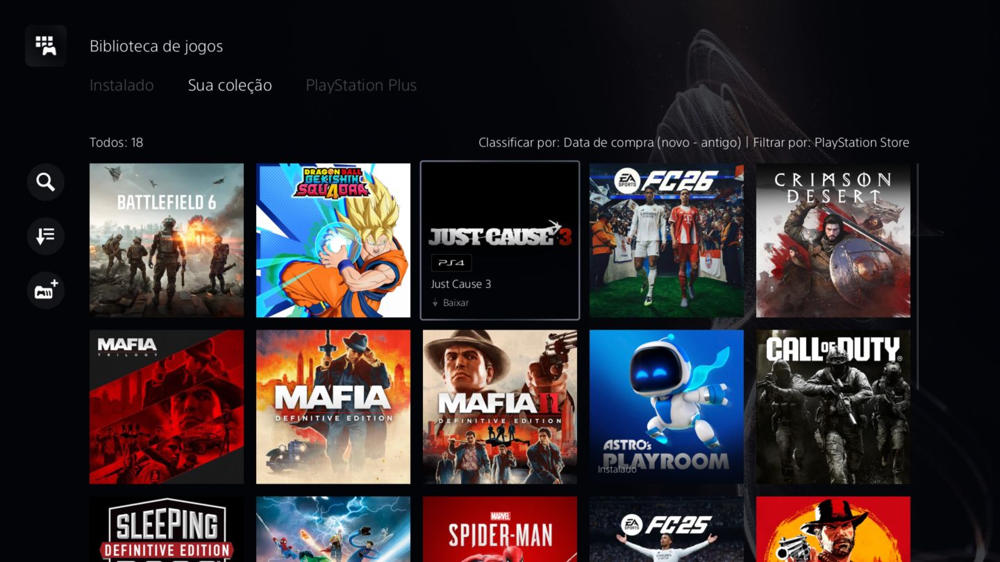 CONTA PSN/COM DIVERSOS JOGOS.