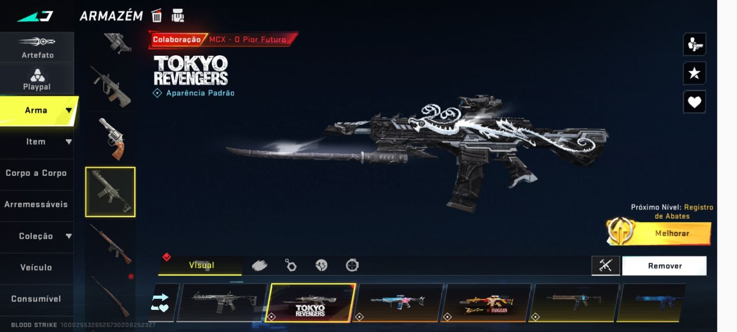 Estou vendendo uma conta de blood Striker top - com várias skins para você