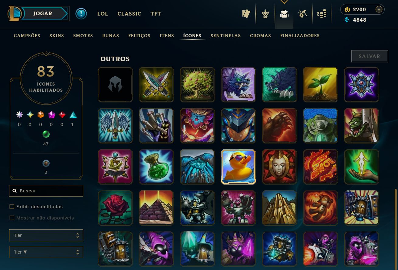 [ACESSO IMEDIATO] Ranked Open 67 Skins 72 Campeões 2200 RP