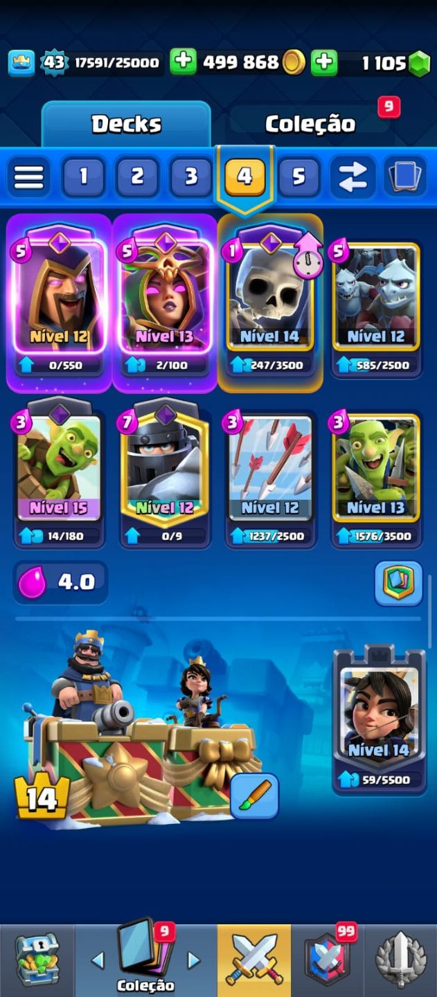 Conta Clash Royale 10 anos e Conta Brawl iniciante top (PROMO RELÂMPAGO) CHAMAA