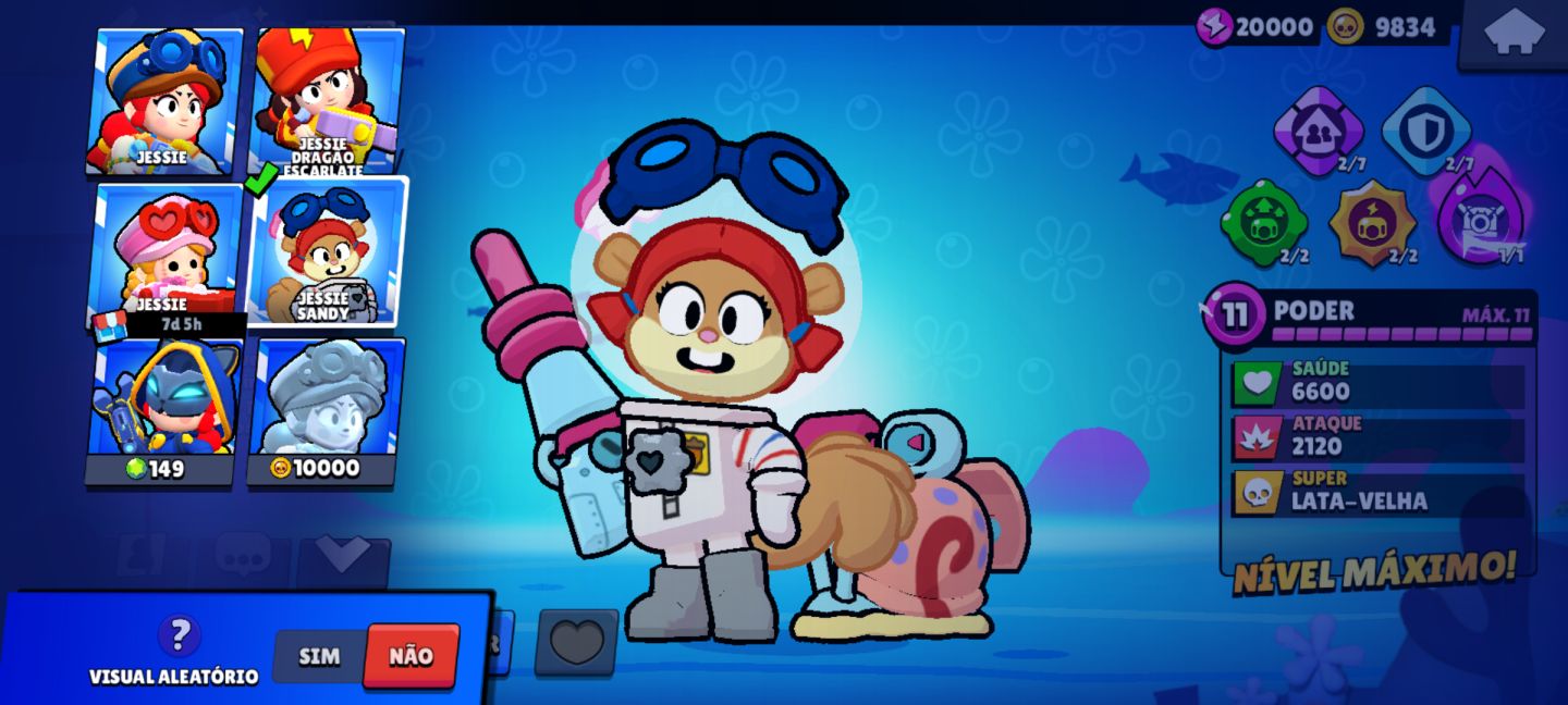 Brawl Stars Conta Avançada | 20.569 Troféus | 6 Hipercargas