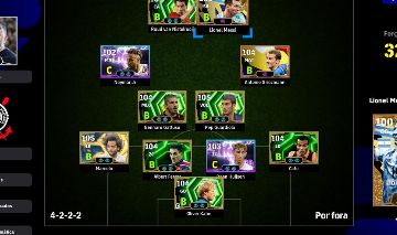 CONTA EFOOTBALL PS4/PS5 COM MESSI, MARCELO COM ANIMAÇÃO DO NARUTO E +