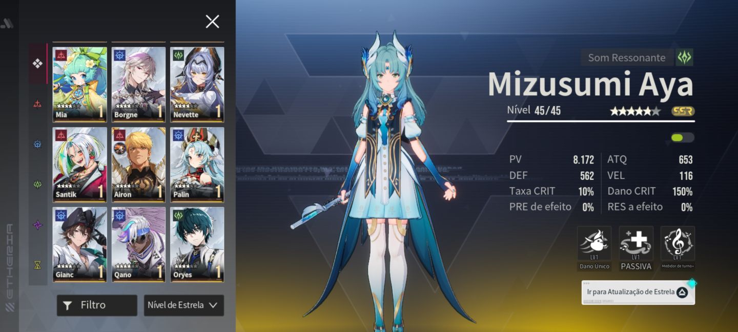 Etheria | 250+ Summons (175 Limitados) + Liliam Max 285% CD + 9x SSR 6 + Skin
