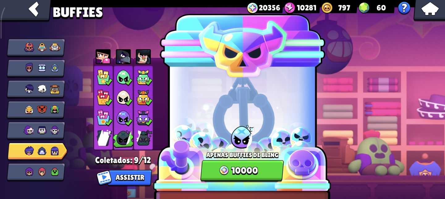CONTA BRAWL STARS RARA
