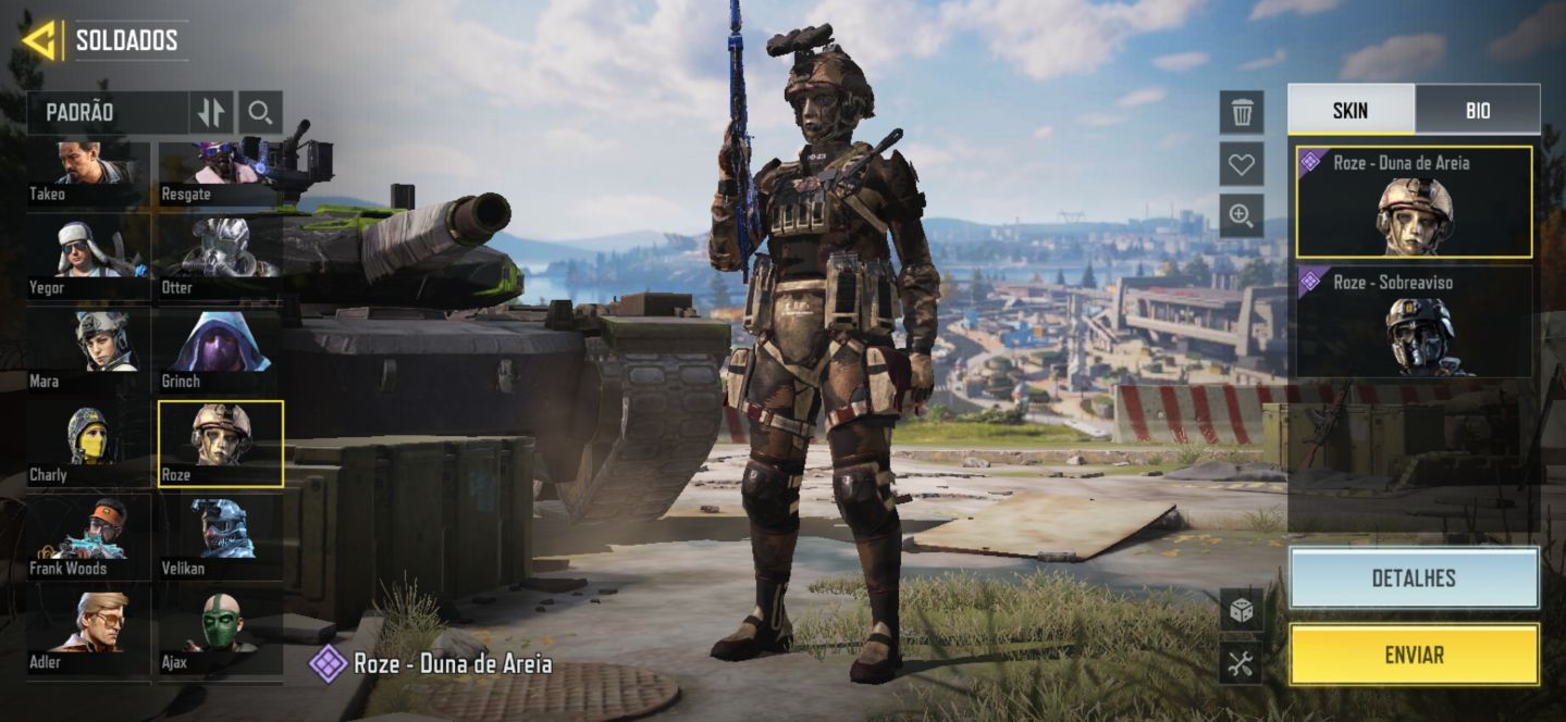 Conta call of duty mobile com Rambo
