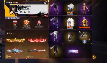 Conta de Free fire level +70 com passes antigos (Negocio valor)