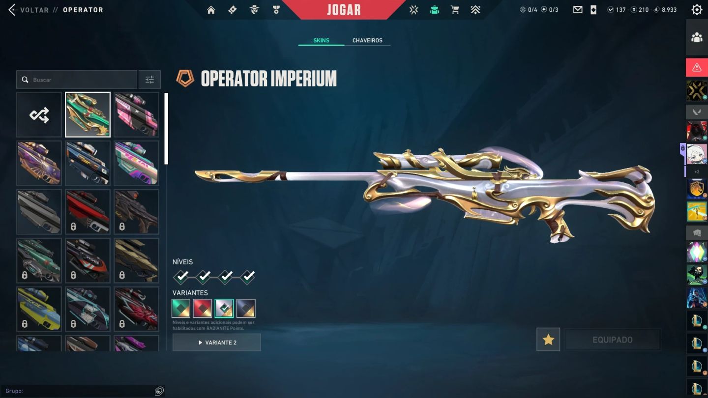 Conta Radiante Ato 25a6 com Pacote Champions 2023/Vandal Arcane/+100 Skins Raras