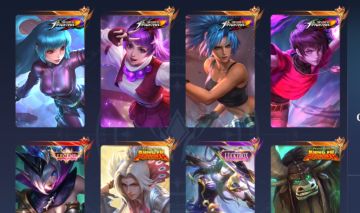Conta top de mobile legends com várias skins