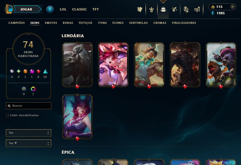 CONTA LOL
