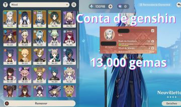 CONTA GENSHIN | NEUVILLETTE + INEFFA | 6 PERSONAG 5 ESTRELA | 13.000+ GEMAS | AM