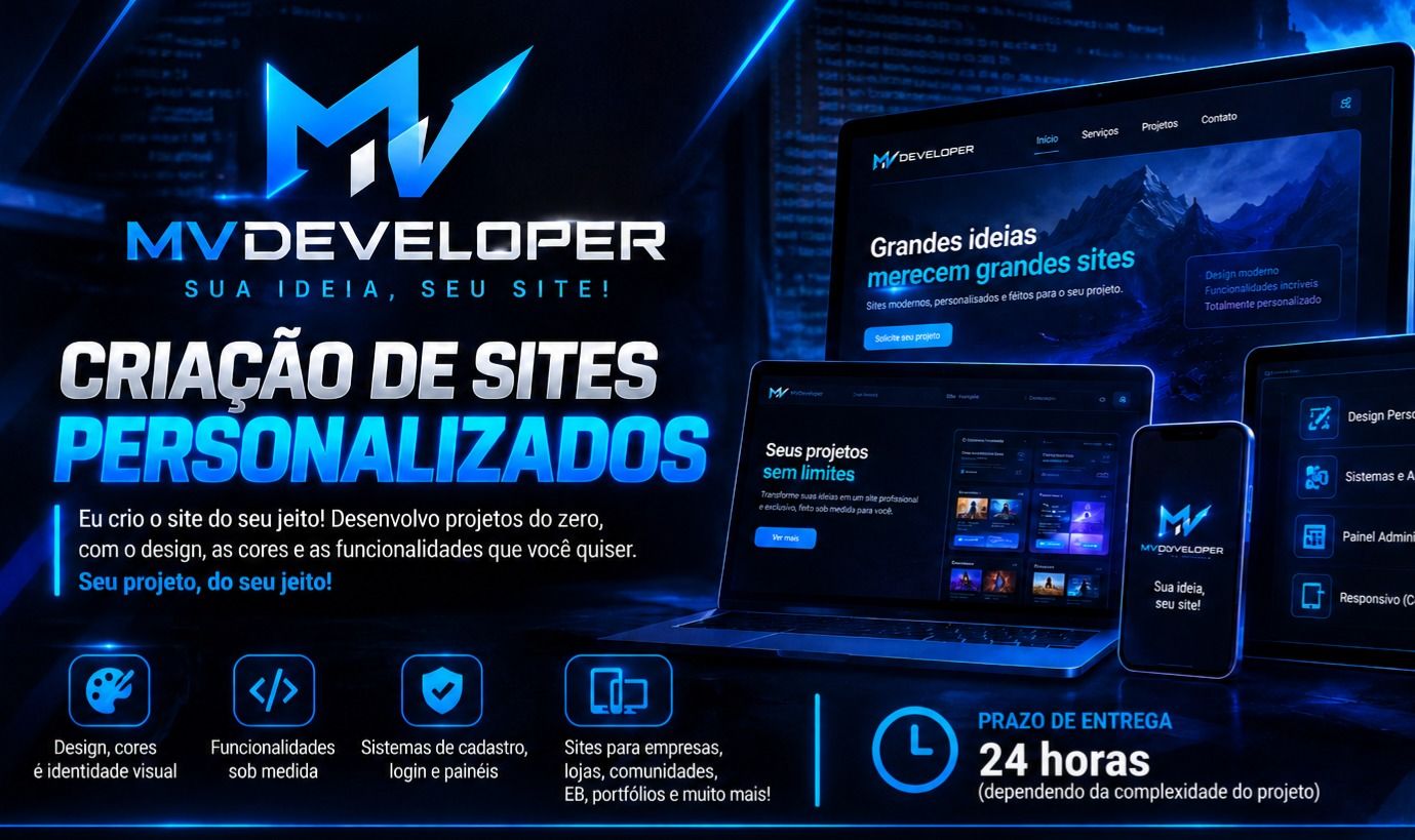 Crie o site do seu jeito com a MvDeveloper