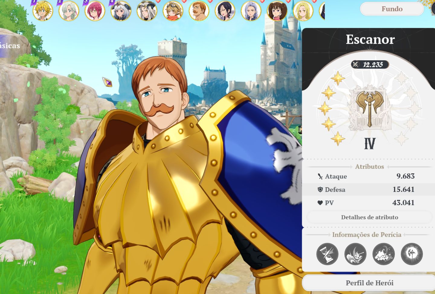The Seven Deadly Sins Origin - Conta com todos os personagens ENDGAME