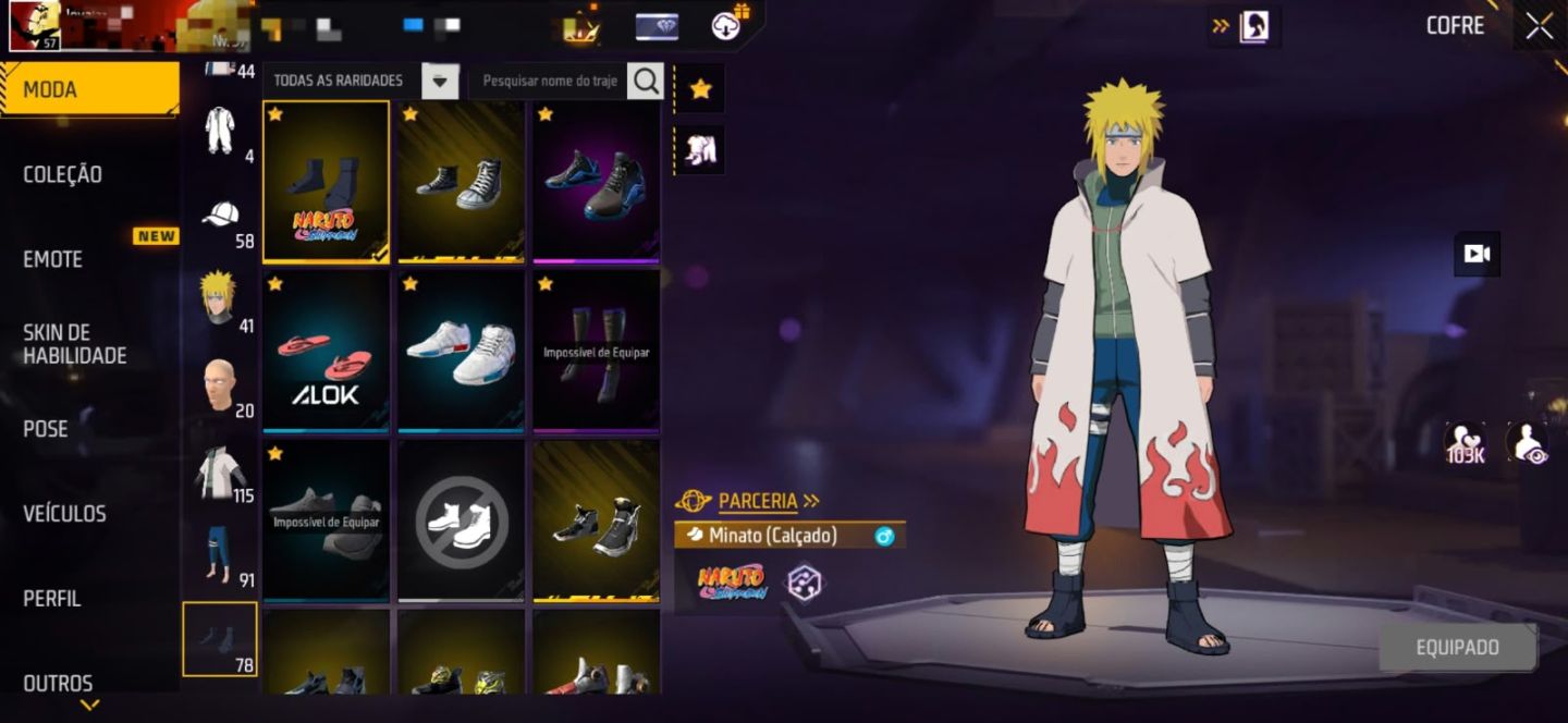 Conjunto Minato + Punho Soberano + UMP, MP40 e XM8 Atributadas Permanentes