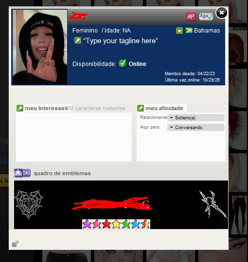 CONTA UNISSEX IMVU