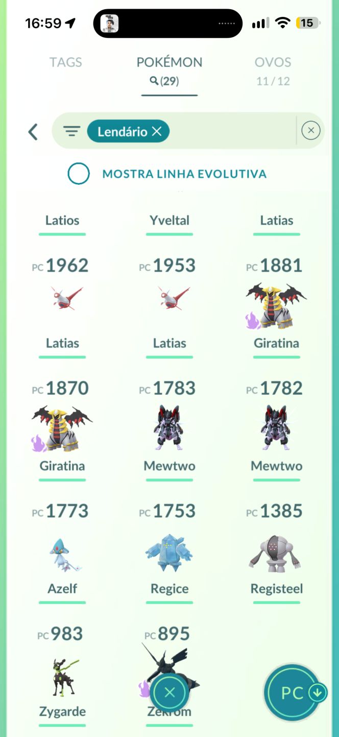 Conta Pokemon lvl 70 5milhoes de dust